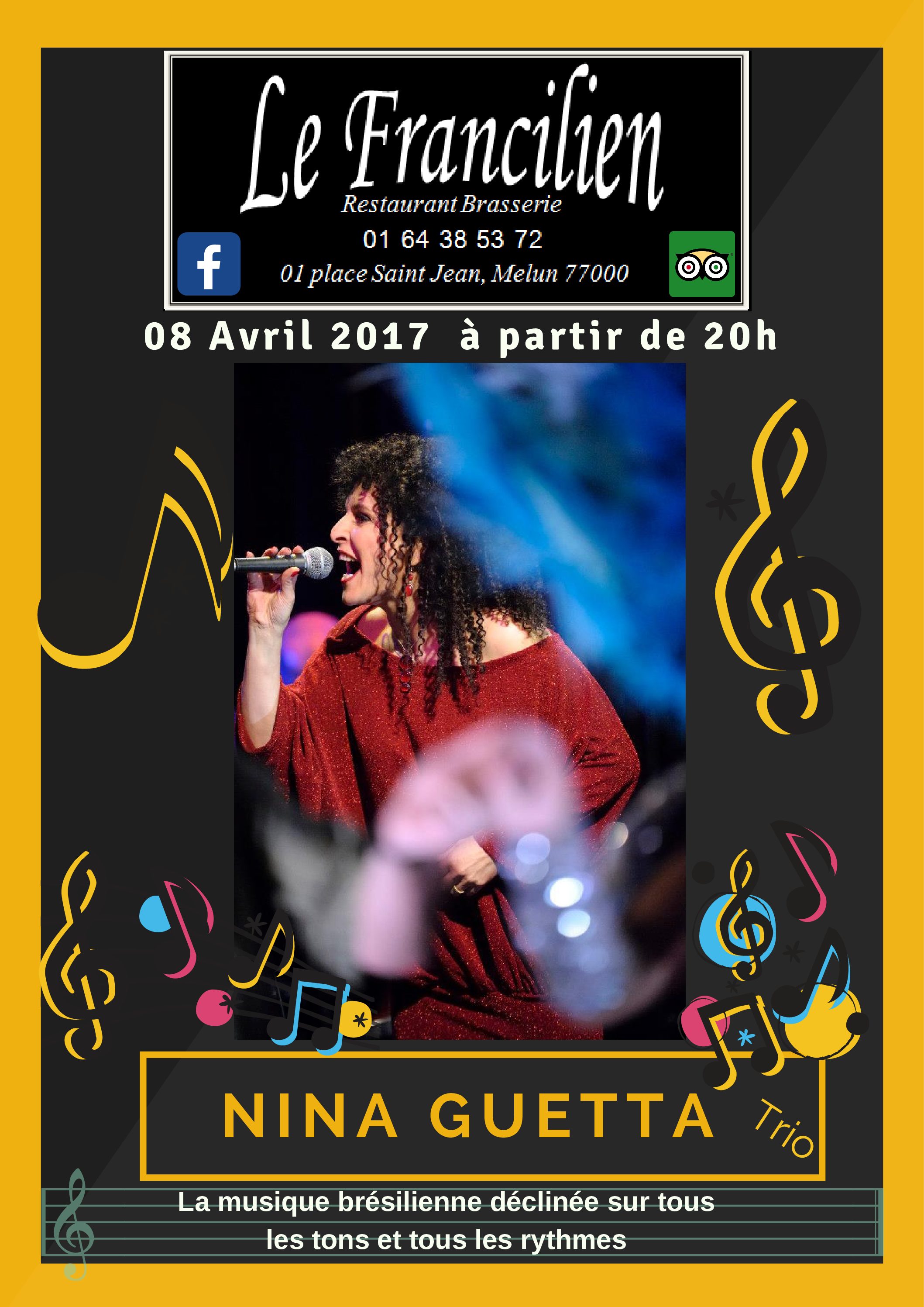 Concert at the Francilien in Melun saturday the 8.04.17. Brazilian Song