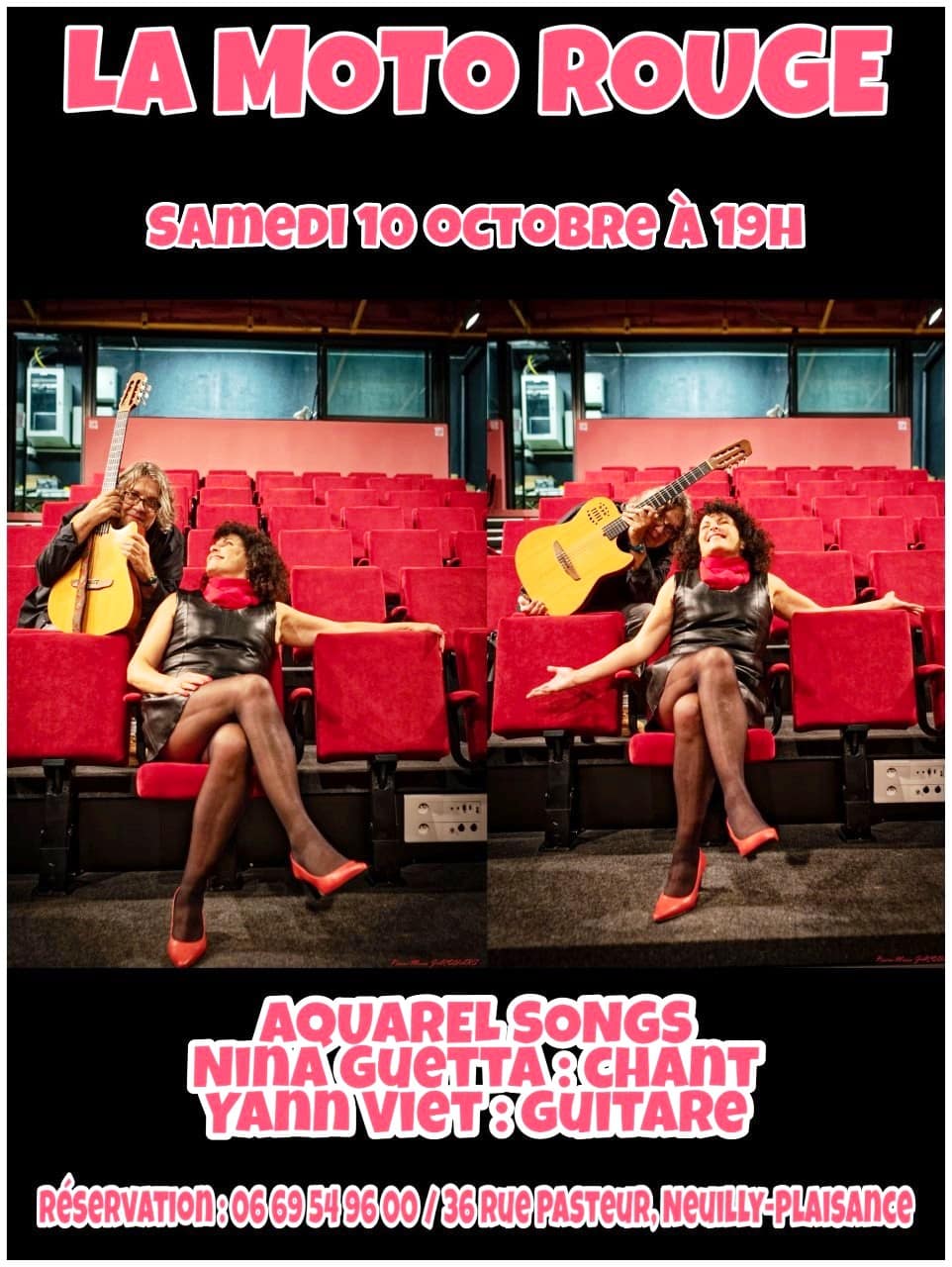 Concert at the Moto Rouge at Neuilly Plaisance, saturday the 10.10.2020. French Song