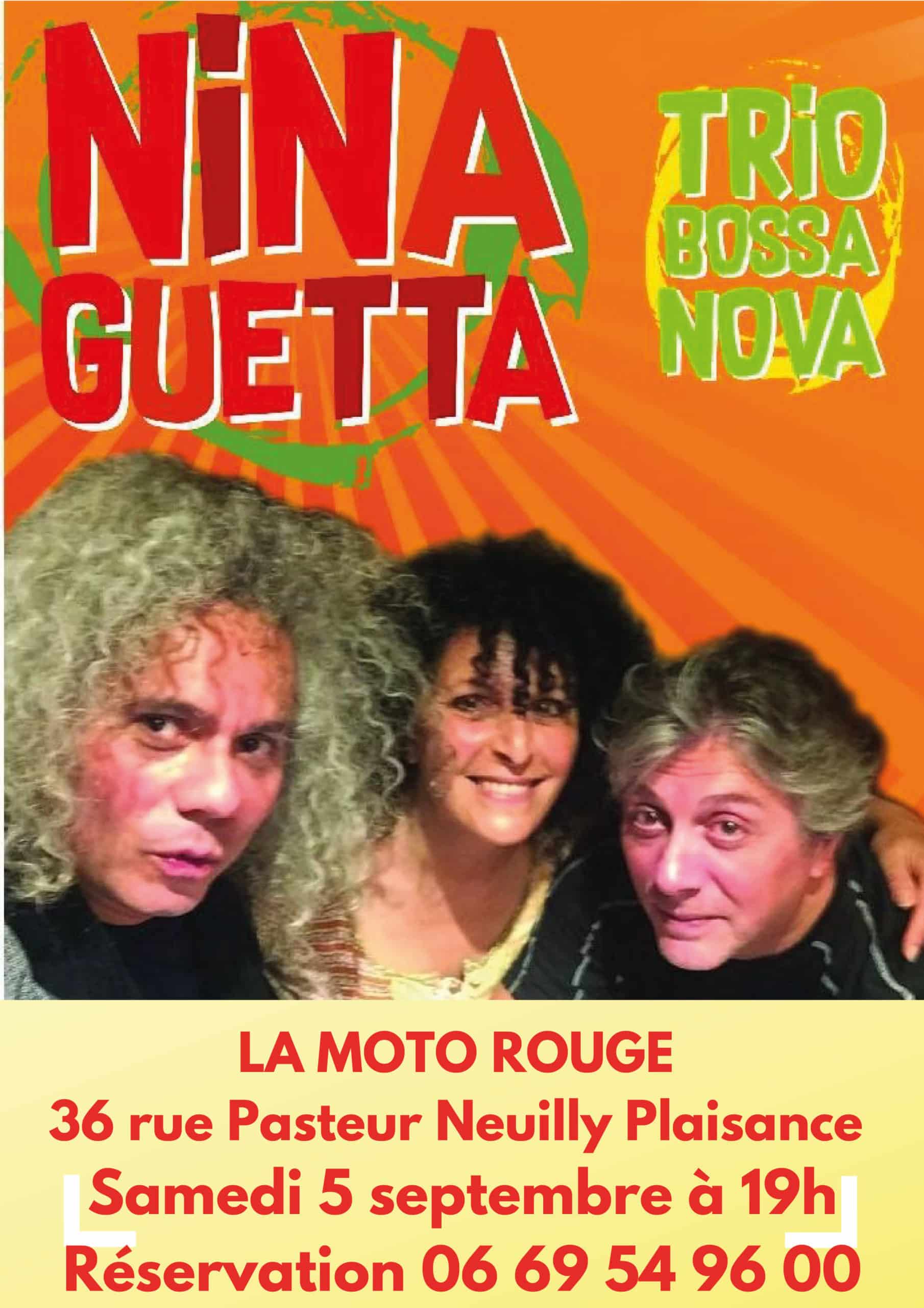 Concert à La Moto Rouge à Neuilly Plaisance le samedi 5.09.20. Chanson Brésilienne
