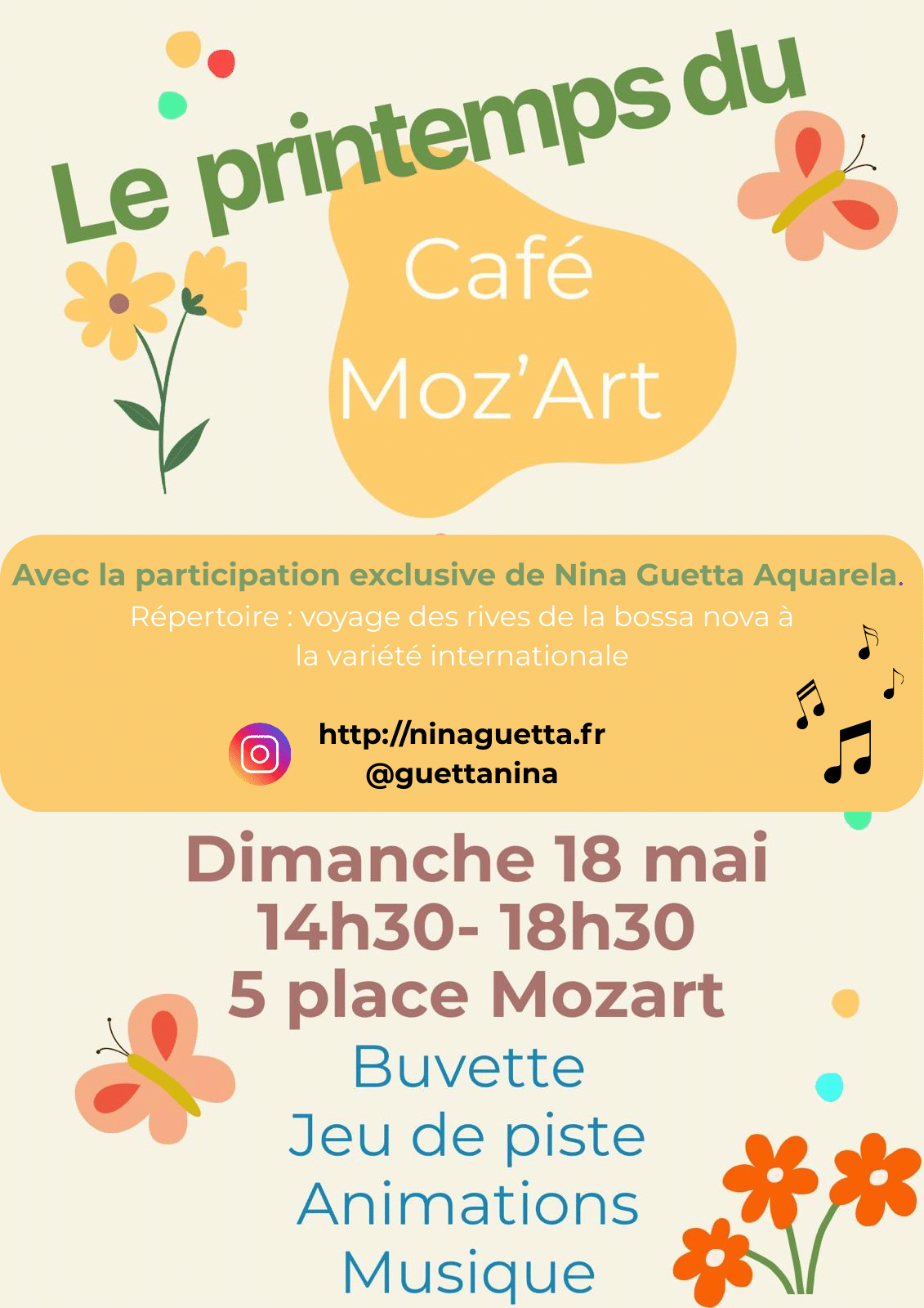 Concert au Café Moz’Art le dimanche 18.05.25, à partir de 14h30